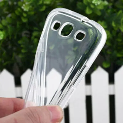 Obrázok produktu pre Silikónový kryt pre Samsung S3 - Priehľadný kryt mobilného telefónu ochranné puzdro