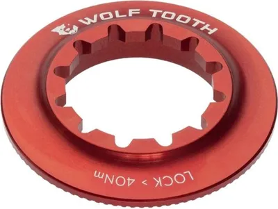 Produktbild von Wolf Tooth Centerlock Lockring, Internal Spline, red