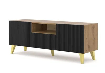 Zdjęcie produktu dla Homlando szafka RTV Ravenna 150 dąb artisan czarny
