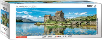 Produktbild von Eurographics Panorama-Puzzle Eilean Donan Schloss - Schottland, 1000 Teile, 32 x 96 cm, 6010-6128