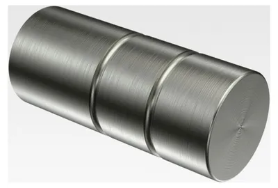 Produktbild von Endstücke in Edelstahl-Optik für Gardinenstangen 16 mm Ø aus Metall (2 Stück)