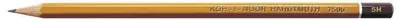 Obrázok produktu pre Koh-I-Noor 1500, 5H, Žltá, Šesťhranný, Umenie, Grafický nákres, Koníček, Technical drawing, 2 mm, 7 mm