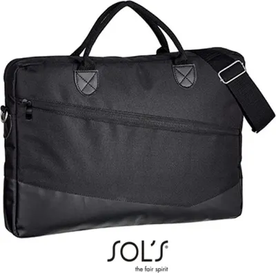 Immagine prodotto di SOLs Bags 01395 | Cartella Manhattan Briefcase | 5 x 40 x 28 cm - Colore: Nero - Dimensioni: 5 x 40 x 28 cm