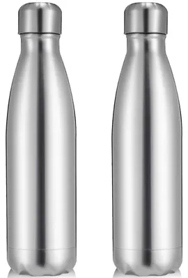Immagine prodotto di Borraccia in acciaio inossidabile da 750 ml, a doppia parete, isolata termicamente, a prova di perdite, confezione da 2