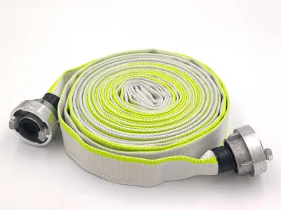 Produktbild von 1 Zoll | D-25 - 10 Meter Industrieschlauch | Feuerwehrschlauch | Bauschlauch | Flachschlauch | Schlauch mit Storz-Kupplung