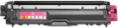 A magenta toner cartridge for a printer, shown from a side-angle against a white background.