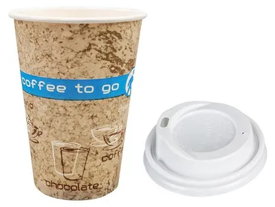 Produktbild von 50x Kaffeebecher Coffee ToGo DREAMS mit Deckel weiß 300 ml hoch + schmal