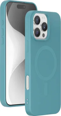 Image de Coque Silicone Magsafe IP16 Pro Max Vert