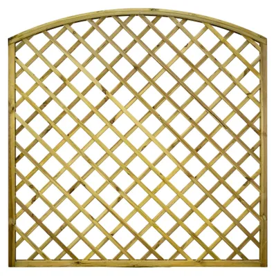 Produktbild von Ligna Gard Rankgitter Lausanne gebogen 11x11 cm Löcher 180x180 cm Holzzaun Kiefer Kesseldruckimprägniert 44x44 mm Rahmen 12x30 mm Lamellen