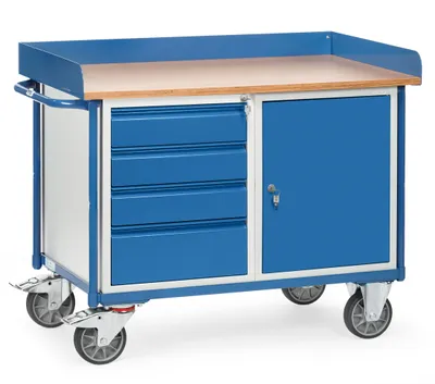 Produktbild von Fetra Werkstattwagen Ladefläche L x B 1120 x 650 mm 400 kg