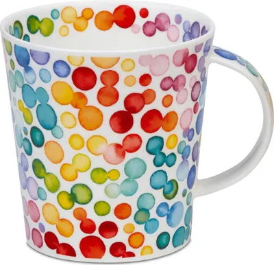 Produktbild von DUNOON Becher Cairngorm Lots of Spots 480ml Fine Bone China Porzellan Tasse