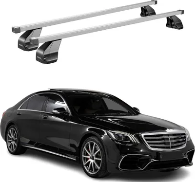 Produktbild von Menabo Dachträger für Mercedes S Klasse W222 2013-2020 75kg Stahl Silber 2x