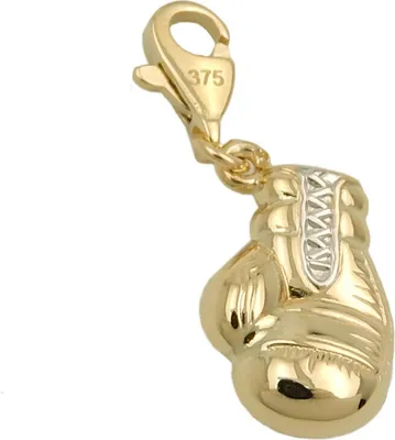 Produktbild von Charm Einhänger Boxhandschuh bicolor 375 Gold Gelbgold Anhänger