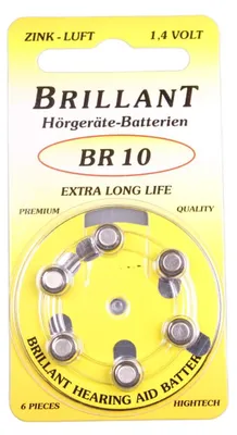 Immagine prodotto di Hörgeräte Batterien Brillant 10er - 36 Stück