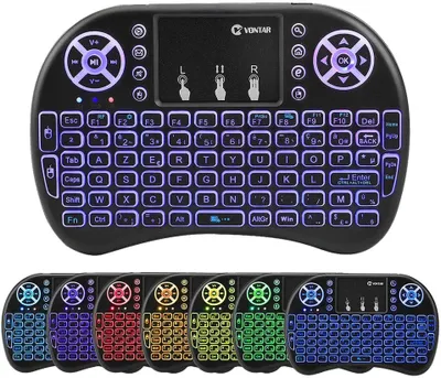 Produktbild von Kabelloses Mini Tastatur für Android TV BOX Smart TV PC Notebook Wireless Touch Touchpad Maus Handheld Keyboard QWERTY Minitastatur Drahtlose 2,4 GHz
