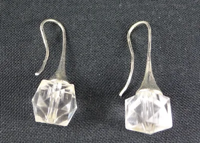 Produktbild von Transparent Perlen Ohrringe Miniblings Hänger schick Ohrschmuck Kugel Perle