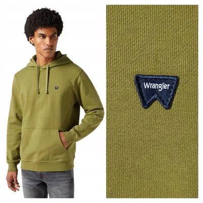 Zdjęcie produktu dla Wrangler | Bluza z kapturem "SIGN OFF" dla mężczyzn, polar, rozmiar S