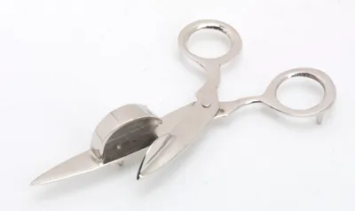 Produktbild von Dochtschere versilbert L 15 cm, Messing, versilbert, silber,