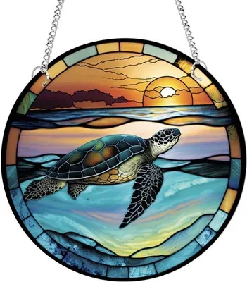 Produktbild von Acryl Terras- und Muurdekoration mit Dierenmotiv, 60 cm Metallkette.