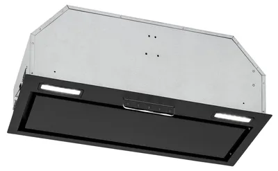 Image de Klarstein Hotte Aspirante 60cm, Hotte Aspirante Encastrable Silencieuse, Hotte de Cuisine 60 cm avec Lampes LED, Débit d'Air Puissant 397 m³/h, Hotte avec Évacuation, Commandes Tactiles