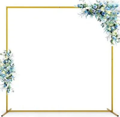 Produktbild von Famanu Hintergrundständer Hochzeit - 2M goldene Hochzeitsbogen für Zeremonien
