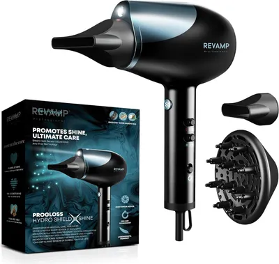 Produktbild von Haartrockner – Ionenfunktion für Volumen & Glanz, Smart-Heat-Sensor, Leistungsstarker 1800W Motor, mit Diffusor & 2 Styling-Düsen
