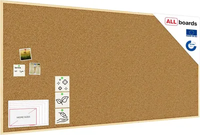 Immagine prodotto di Bacheca in sughero (cornice in legno) 200x100 cm