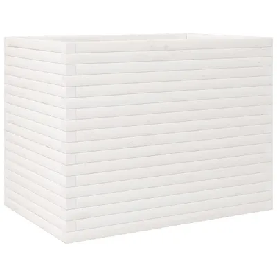 Obrázek produktu pro vidaXL květináč bílý 90x60x68,5 cm borovicový masiv