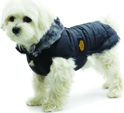 Produktbild von Fashion Dog Steppmantel für Hunde - Schwarz - 36 cm
