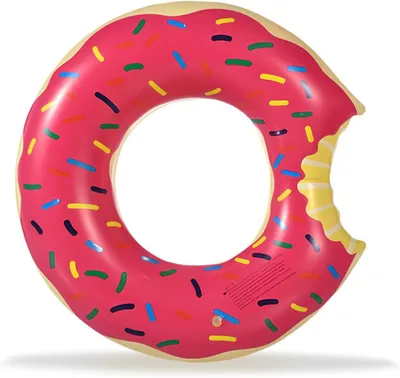 Produktbild von Schwimmring 100 cm, aufblasbarer Donut, für Schwimmbad