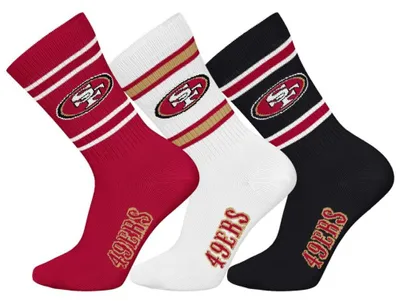 Produktbild von San Francisco 49ers 3pk Crew Socks