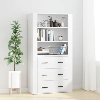 Produktbild von vidaXL Highboard Weiß Holzwerkstoff