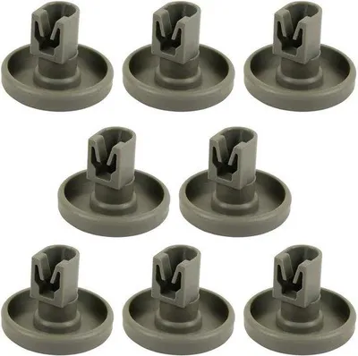 Immagine prodotto di Ruote per carrello, set da 8 pezzi, 40 mm, acciaio inossidabile, universali