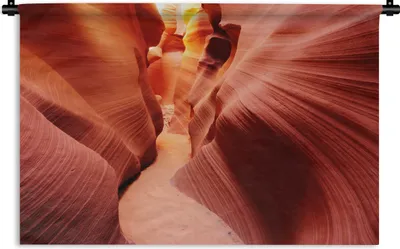 Produktbild von MuchoWow® Wandteppich Wandbehang Weltberühmter Antelope Canyon 60x40 cm Tapisserie Dekoration Wandtuch - Wanddekorationen
