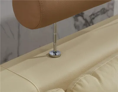Produktbild von Ledersofa L-Form Couch Wohnlandschaft Ecksofa Garnitur Design Modern Sofa Beige