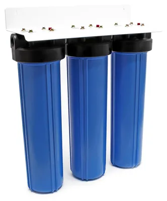 Produktbild von NW-BRL03 Filter mit 3 Filtereinsätzen, 32,89 mm (1 Zoll), Sedimentfilter, Aktivkohleblock, Kohlegranulat
