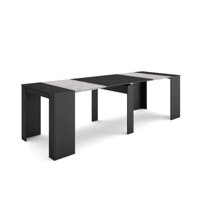 Immagine prodotto di S III Consolle allungabile, 262x90x77cm, Per 12 persone, Tavolo da pranzo, Nero