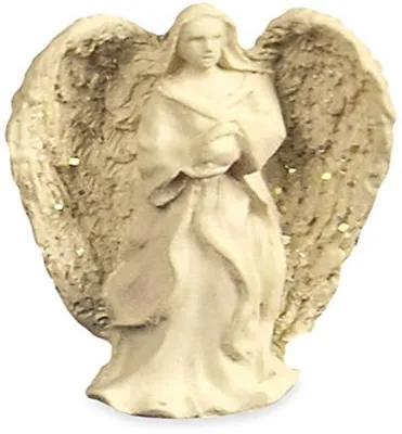 Engelfigur Faith, mehrfarbig, 15,5 x 5,5 x 2,5 cm, Stein
