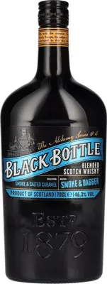 Produktbild von Black Bottle SMOKE & DAGGER Blended Scotch Whisky 46,3% Vol. 0,7l