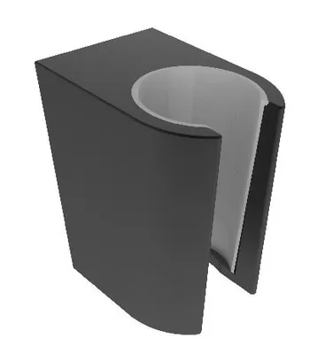 Immagine prodotto di kielle Accessori - Supporto da parete per doccia, nero opaco 20901044