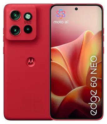 Produktbild von Motorola edge 60 Neo , 16,1 cm (6.36"), 12 GB, 256 GB, 50 MP, Android 15, Rot