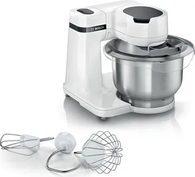 Image de Robot Pâtissier BOSCH, MUMS2EW00E Serie 2, 700 W, 4 Vitesses, Bol Inox 3.8L, Blanc