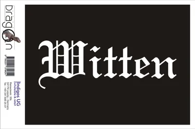 Produktbild von Aufkleber / Autoaufkleber - JDM / Die cut / Auto / OEM - Stadt Mitten - 200x70mm rot - Heckscheibe / Heckscheibenaufkleber