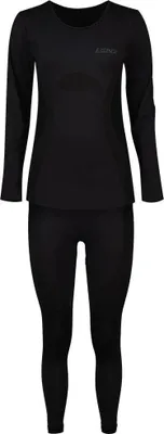 Imagen del producto de Conjunto de ropa interior térmica de lana merino, color , tallas XS-S, para mujer