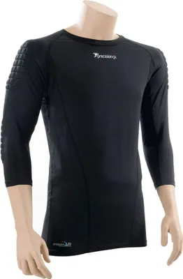 Obrázok produktu pre Presné brankárske tričko baselayer dospelí čierne polstrované futbal