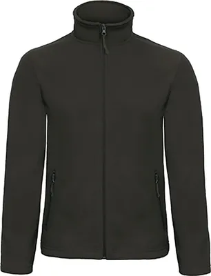 Produktbild von B&C FUI50 | Herren Microfleece Jacke Duo ID.501 - Farbe: Black - Größe: L
