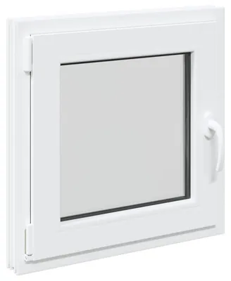 Produktbild von vidaXL Kellerfenster RISOR 50 x 50 cm PVC und Glas Weiß