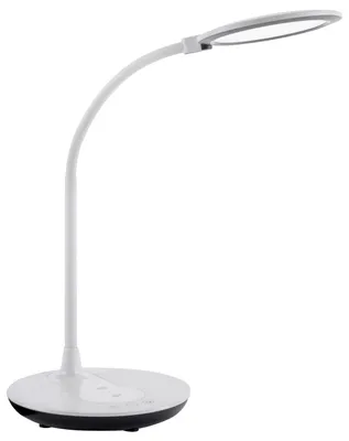Zdjęcie produktu dla Lampa stołowa LED biała, ściemniana, elastyczna, ładowanie bezprzewodowe, wys. 53,5 cm