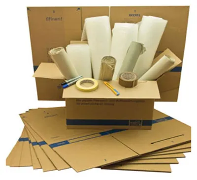 Produktbild von 1x Umzugsset für 4 Zimmer - 44 Umzugskartons und viel nützliches Zubehör