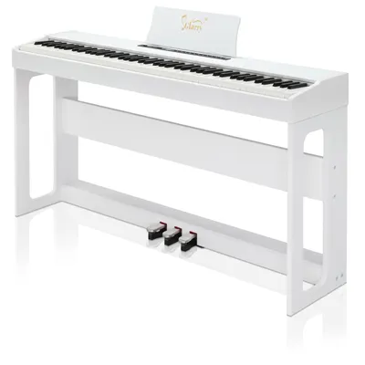 Produktbild von FCH Elektro Klavier Digital E-Piano mit 88 Tasten Hammermechanik 128 Rhythmen,Weiß